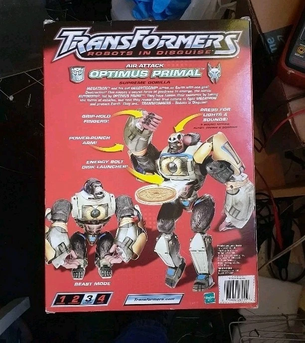 Air Attack Optimus Primal Transformers RID Robots In Disguise Figure New 2001 - Image 2 of 2