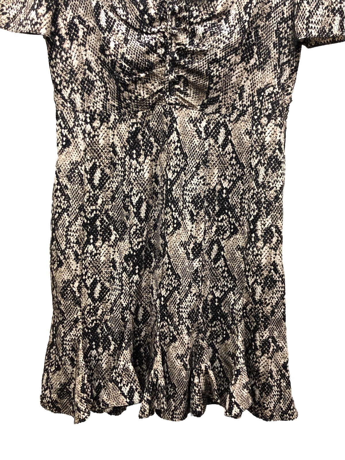 Veronica Beard Ried Python Print  Dress Short Flu… - image 7