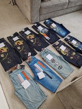 Lot 10 Jorts Y2K Titane Jeans - Brodé hip-hop old school 90s - Pièces Collectors