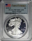 2018-S FIRST STRIKE PCGS PR70DCAM AMERICAN SILVER EAGLE - WG5