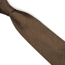Vintage Burberrys Geometric Textured 100 Silk Necktie Tie Luxury Diamond Grid