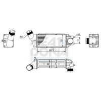 Meat & Doria LadeluftküHler LLK FüR Peugeot 307 Break 1.6 Hdi 110 2.0 CitroëN 3E