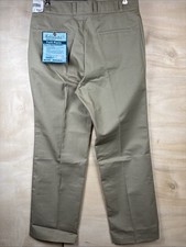 Vintage 70s Sears Fieldmaster Scotchguard Khaki Chino Pants Deadstock Sz 35 X 30
