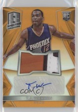 2014-15 Panini Spectra Rookie Jersey Orange Prizm 18/25 TJ Warren #117 Auto m5m