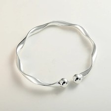 Women 925 Sterling Silver Bracelet Bangle Ladies Jewelry Christmas Gift For-Her*