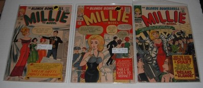 Millie the Model # 116-117-143  ...VG+ grade...1963-66 comics..Good girl art--RE