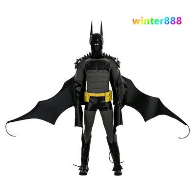 Absolute Batman Battle Suit Cosplay Costume w/Mask Comic Ver. Men's Clothing Set