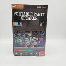 NB SERIES 2000 Watts Portable Party Speaker With Microphone And Remote - Black