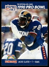 1990 Pro Set Jackie Slater Los Angeles Rams #417