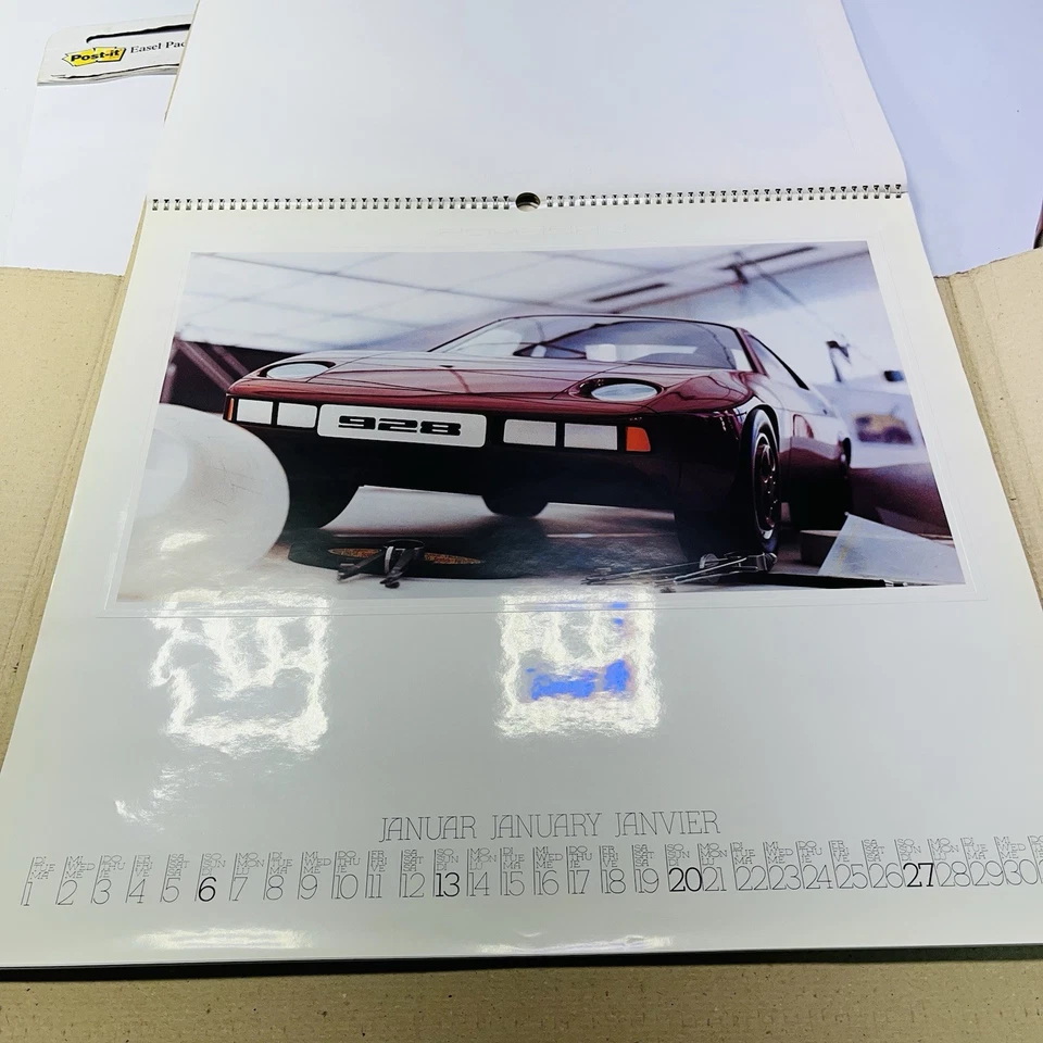 1980 Porsche Perspektiven Calendar Germany Vtg Unused XL Huge W/ Original Box - Image 4 of 4