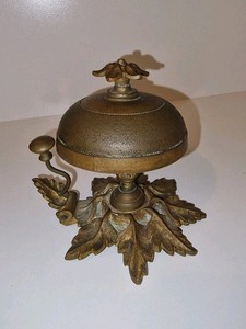 Qiilu cloche de temple avec chaîne Cloche suspendue en laiton matériel 6.5 cm diamètre 8 cm