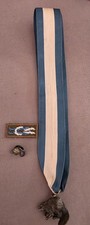 Vintage  Silver Beaver Award Medal with Blue and White Ribbon, pin and knot 