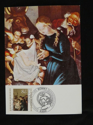 Christlas Nativity maximum card (ed. Maxiphil) Germany 1985