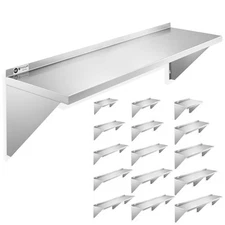 Stainless Steel Shelf, NSF Commercial Restaurant Kitchen Wall Shelves