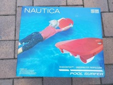 New Nautica Lightweight Pool Surfer Water Scooter 75min Runtime 2.8MPH Red