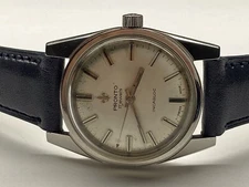 pronto 17 jewels Incabloc antimagnetic waterproof stainless steel wristwatch