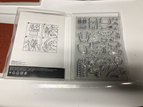 STAMPIN UP! Christmas Holiday Stamps Lot of 4 “Warm & toasty” FREE SHIPPING - Picture 2 of 5