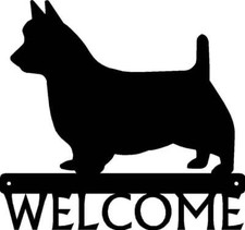 Australian Terrier Dog Welcome Sign - Made in America - Outdoor Decor