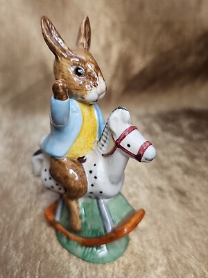 Royal Doulton  Tally Ho! Bunnykins Figurine DB78 Vintage Special Colourway c1988