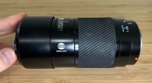 Minolta Maxxum AF Zoom Camera Lens 55mm 70-210mm 1:4 (32) w/ Hood macro *READ* - Picture 3 of 12