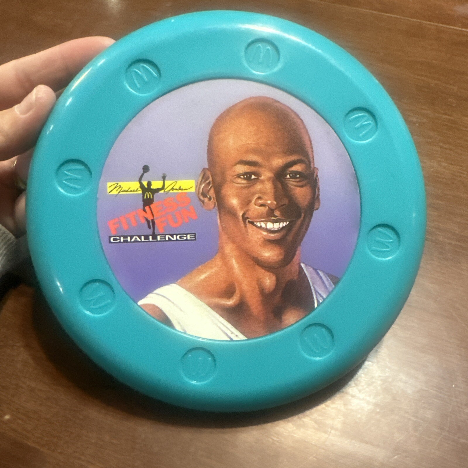Vintage 1991 Michael Jordan Fitness Fun McDonald's Happy Meal Toy Flying Disc