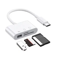 USB C SD Card Reader Micro SD to Type C OTG Adapter for SDHC SDXC TF