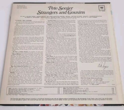 Pete Seeger "Strangers and Cousins: Songs from Tour" 1965 LP Columbia CL 2234 - Picture 2 of 4