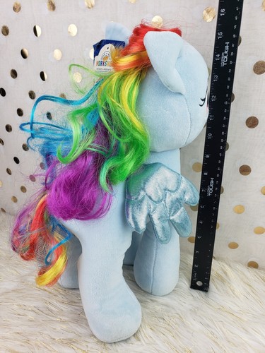 Build a Bear Rainbow Dash My Little Pony Plush 15" Blue BAB - Picture 16 of 17