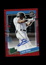 2023 Donruss Optic Rated Prospects Signatures Red Mojo Jose Salas 8/25 A43 031