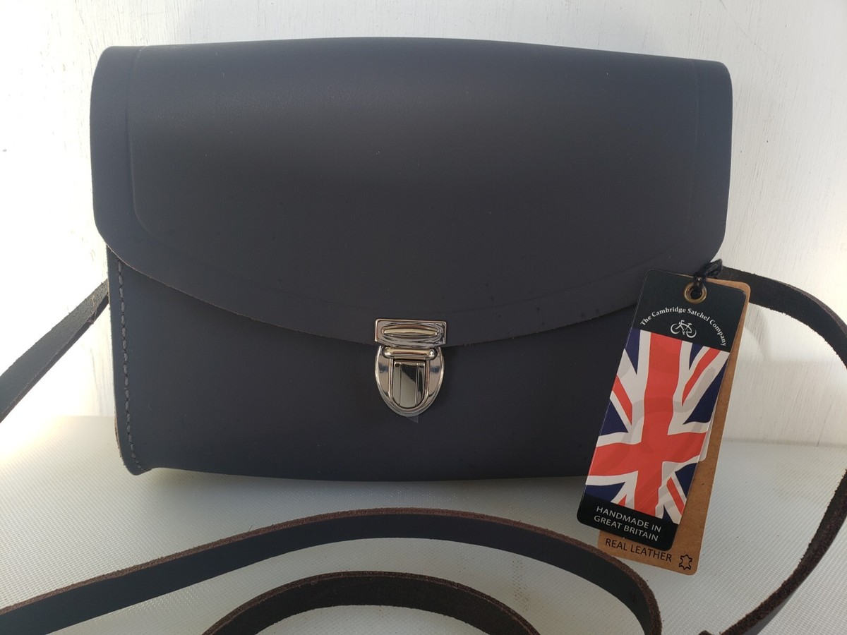 The Cambridge Satchel Company NIP Grey Leather Purse Medium Push