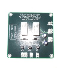 August NSX Safety Interlock S I/O PN 702126 A/N 702127 Rev A