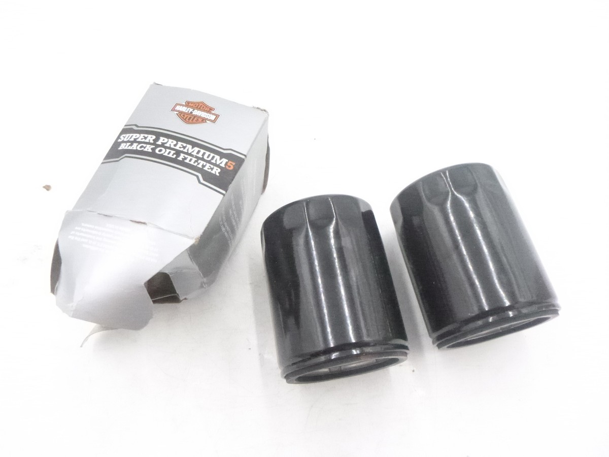 Harley-Davidson Super Premium 5 Black Oil Filter 62700296 | 2 Pack
