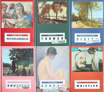 6 Gondrom Kunstbände (1994) Michelangelo Rousseau Turner Sisley Whistler Seurat