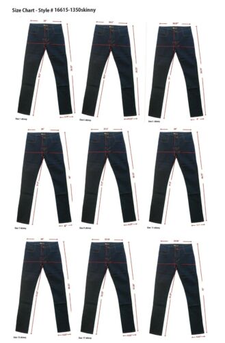 Skinny Leg Stretch-Denim Jeans, Deep Indigo Color, Butterfly Applique J350skinny - Picture 1 of 45