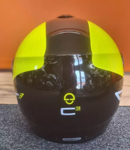 Schuberth C3 pro helmet - Black and Yellow. XSmall (53cm)