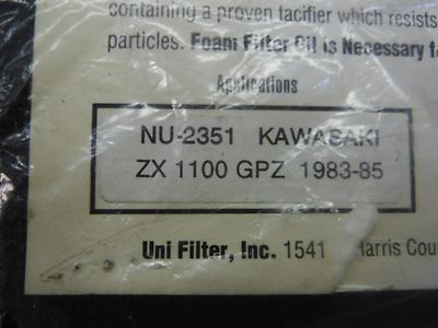 Uni Filter Air Filter for Kawasaki ZX 1100 GPZ 1983-1985 ZX-1100