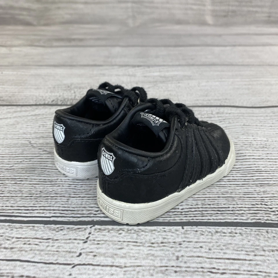 Zapatillas deportivas informales K Swiss negras infantiles talla 4 zapatos deportivos para bebé - NUEVAS Foto 3 de 4