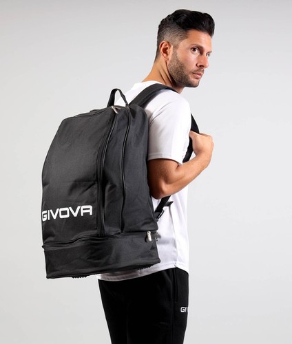 Givova zaino sport big con fondo rigido zip sport tempo libero allenamento - Foto 5 di 15