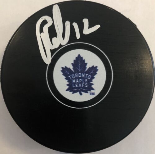 PATRICK MARLEAU SIGNED TORONTO MAPLE LEAFS LOGO PUCK AUTOGRAPHED  - Picture 1 of 1