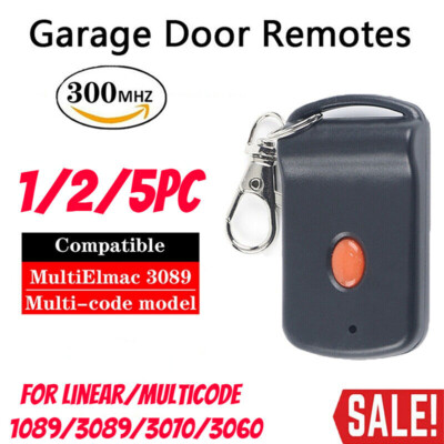 For Multi-Code 3089 1/2/5pc MultiCode 308911 Linear MCS308911 Garage Gate Remote