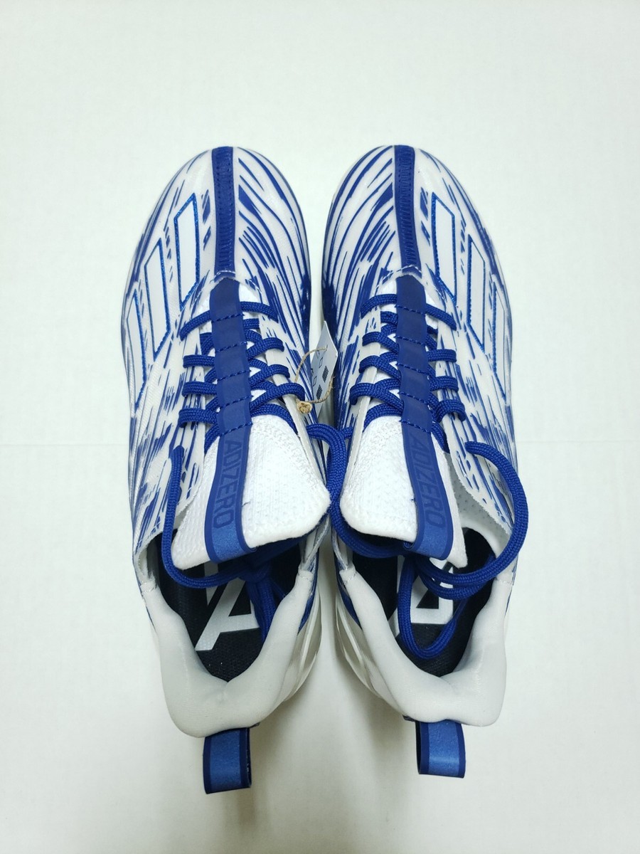 Adidas AdiZero 12.0 Mens Football Cleats Size 10 White Royal  display picture 3