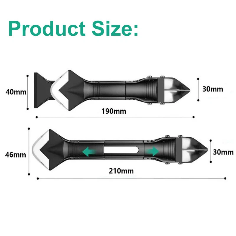 5in1 Silicone Scraper Caulking Grouting Sealant Finishing Clean Remover Tool Kit - Image 2 of 4