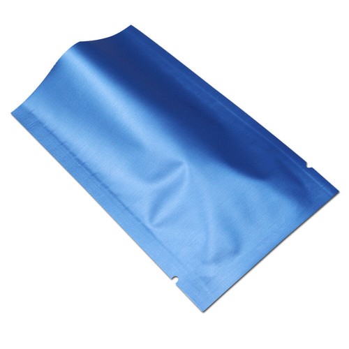 100X Sacchetti Alluminio Puro Opaco Open Top Guarnizione Confezione Sottovuoto Alimenti Mylar Pouch - Foto 1 di 4