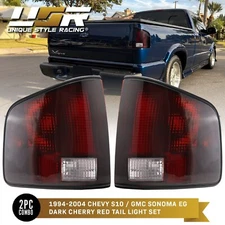Dark RED/SMOKE Rear Tail Light Brake Signal Lamp For 94-04 Chevy S10 S-10 Sonoma