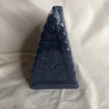 Little Cabin Incense Burner Ceramic works w/ cone & Stick-White or Blue NEW!!