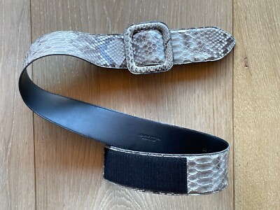 Gorgeous genuine python belt by Italian leathermaster de 
