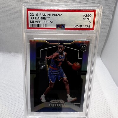2019 Panini Prizm RJ Barrett Silver PSA 9 #250