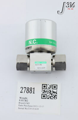 専用3 27881 CKD DIAPHRAGM VALVE, TYPE N.C., O.P. 0.4~0.6MPA AGD21V-8R | eBay