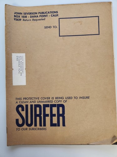 SURFER MAGAZINE MAY 1965 VOL 6 # 1 SURFING SURF w/Protective Cover Vintage - Picture 2 of 8