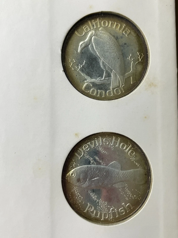 1970 U.S. 'Our Endangered American Wildlife' 4x Coin Silver Set/Book Lot#B2320 - Image 3 of 4
